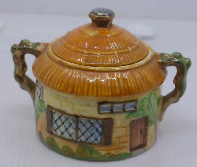 Buy Vintage Beswick Ware England Art Pottery Cottage Figural Sugar Bowl With Lid • 12.34£