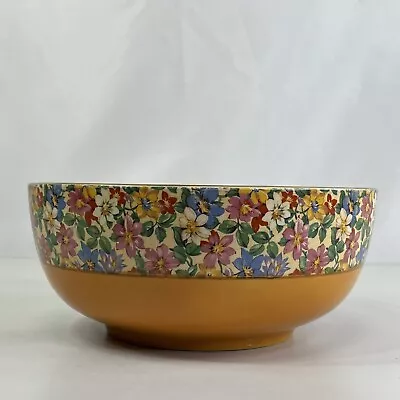 Buy Clarice Cliff Newport Pottery Bowl, Yellow, Floral, Diameter 21.3cm #226 • 19.95£