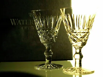 Buy Waterford Crystal Tramore White Wine Glasses Pair Vintage Mint In Box • 75£