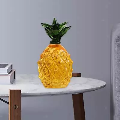 Buy Simulation Crystal Fruit Pineapple Fruit Ornament Desktop Home Decor Artwork • 10.04£