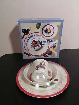 Buy Lenox China Bears Dinnerware For Kids Cup, Plate & Bowl 3 Pc Set • 18.97£