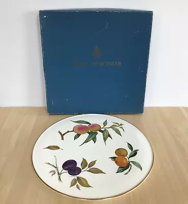 Buy Royal Worcester Arden Cake Plate Stand Evesham Fruit Design 11  Vintage Boxed • 10.95£
