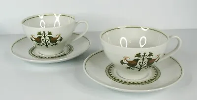 Buy Noritake Hermitage Coffee / Tea Cups And Saucers 6226 MCM 1961-75 Two Sets • 8.46£