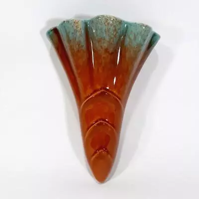 Buy Antique Mid Century DIANA Australian Pottery Drip Wall Pocket Vase W-5 • 24.51£
