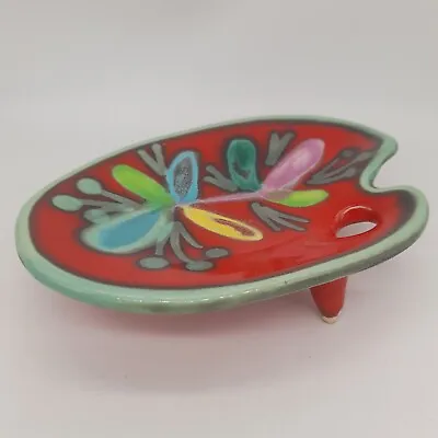 Buy Vintage French Vallauris  Hill Pottery, Artists  Paint Palate  Style  Dish  • 20£
