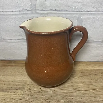 Buy Watcombe Torquay Ware Pottery Terracotta Medium Brown Beige Glazed Jug • 7.49£