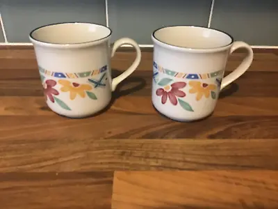 Buy 2 X Staffordshire Tableware Mugs Floral Pattern Excellent Condition • 1.99£