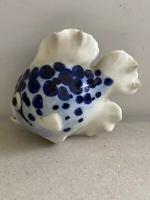 Buy Chessell Pottery Tropical Fish Wall Hanging Figure,Ornament,CP,Blue,White • 13.50£