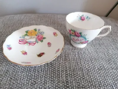 Buy Royal Vale Bone China Floral Tea Cup & Saucer  'Mother' Description  • 10£