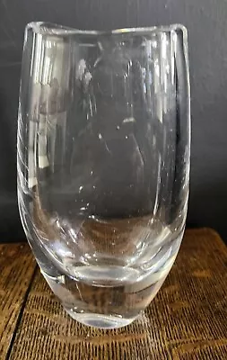 Buy Orrefors Sweden Mid Century Modern Heavy Signed Vicke Lindstrand Art Glass Vase • 25.99£