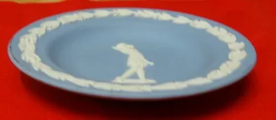 Buy Wedgewood Jasperware China Blue Decorative Dish Showing A Lady Golfer • 2£