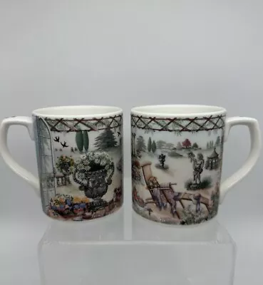 Buy Royal Doulton Coffee Mug Cup Set Pair Expressions Classical Gardens Fine China • 16.20£
