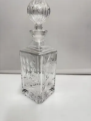 Buy Vintage Cut Glass Decanter In Excellent  Condition & Heavy 11.5 Inches Tall • 11.75£