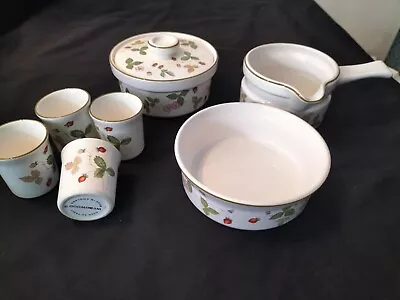 Buy Wedgwood Wild Strawberry Oven To Table Bowls Sauce Boat Job Lot • 29.99£