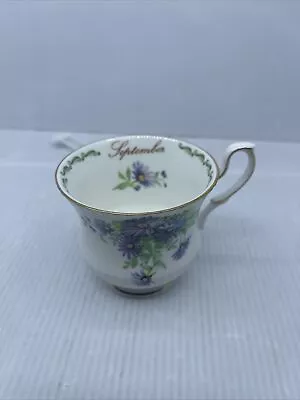 Buy QUEEN'S  FINE BONE CHINA  Flower Of The Month  *September* (Red Mark) Cup Only • 14.38£