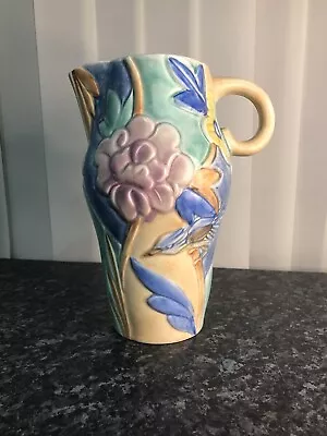 Buy Vintage BESWICK WARE Pastel Majolica Vase/jug Art Deco 7492 • 41£