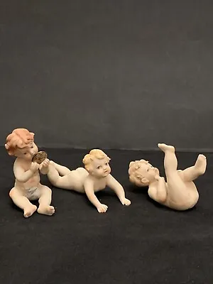 Buy Rare - Capodimonte - Rori - Much Sought After  Complete Set Of 3 Cherubs/babies • 70£