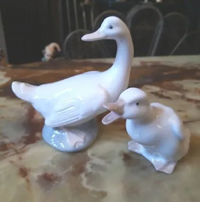 Buy 2 Vintage Porcelain  Ducks Figurine By NAO Lladro Made In Spain • 12.99£