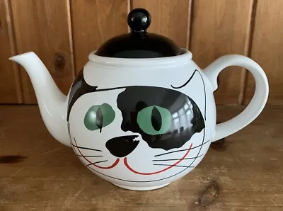 Buy Vintage Arthur Woods Cat Face Ceramic Teapot Retro 80s • 15.99£