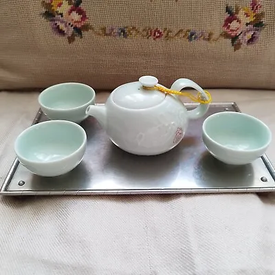 Buy Traditional Chinese Celadon Teapot Set - 4pcs • 35£
