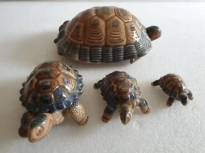Buy Set Of 4 Wade Tortoise Figurines Extra Large, Jumbo, Medium And Small. • 25£