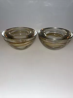 Buy Kosta Boda Glass Candle Holders X 2. Beautiful Pair • 19£