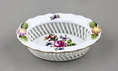 Buy Herend Hand-painted Porcelain Bouquet Of Flowers Bfr Small Basket 7381 A/f • 20£