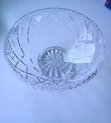 Buy *VIDEO 20cm Medium Large Crystal Glass Fruit Candy Bowl Vintage Antique Pedestal • 22.49£