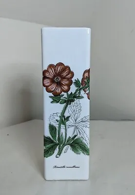 Buy Limoges France Rectangular Vase Porcelain Floral - Portmeirion Style • 12.99£