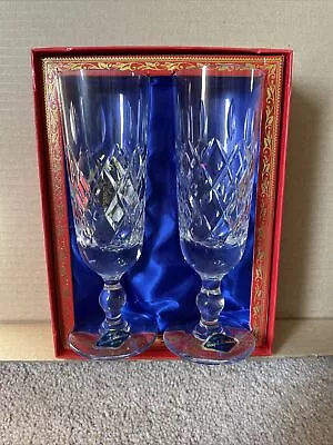 Buy Pair Of Royal Brierley Champagne Flutes - New • 25£