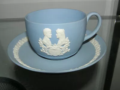 Buy Wedgwood Jasper Ware Royal Wedding Andrew Fergie 1986 Commemorative Cup Saucer • 19.95£