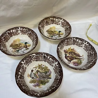 Buy Royal Worcester Palissy Game Series 4 Soup/cereal Bowls 5” • 4£