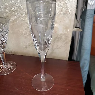 Buy Stuart Crystal  CASCADE  Champagne Glass - 21.3cms (8-3/8″) Tall - Signed 1st • 25£