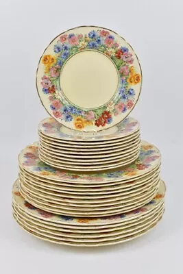 Buy Vintage Royal Staffordshire Pottery China Honeyglaze Plates Bundle Floral • 39.99£