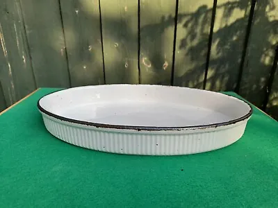 Buy 1970s Johnson Brothers Large Ironstone Brown Patio Oval Roasting Serving Dish  • 7.35£
