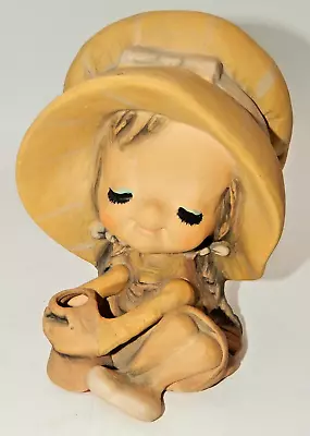 Buy Vintage Ceramic Pottery 1970’s UCTCI Big Hat Bonnet Girl Figurine Vase Japan • 11.38£