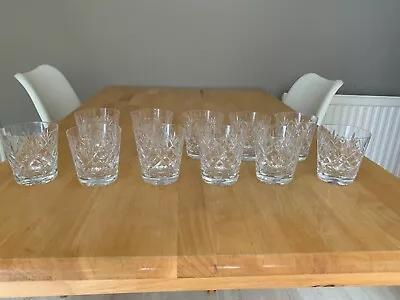 Buy 11 Cut Glass Whisky Glasses • 28£