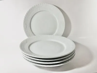 Buy 5x Royal Copenhagen Blue Fluted Princess Plain White  622 Luncheon Plates 22 Cm • 199£