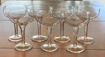 Buy Set Of  7 Vintage Clear Crystal 9 Oz. Hollow Stem Champagne Glasses • 115.81£