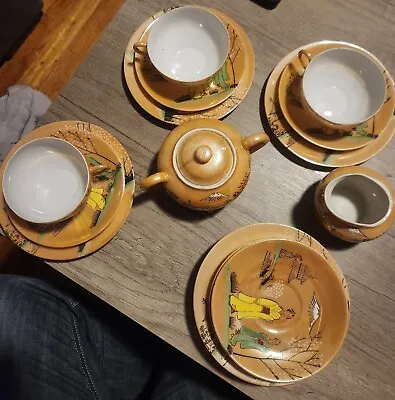 Buy 16 Piece Antique Fine China Tea Set • 66.36£
