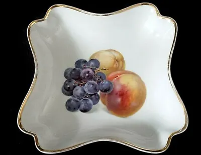 Buy Thomas Bavaria 8½ Inch Square Fruit Black Grape Peach Bowl 3271 28 75 • 9.99£