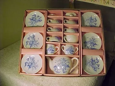 Buy A Sonsco Antique Child's Porcelain Tea Set China New In Box Toy Play Set Floral • 46.99£