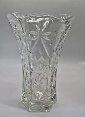 Buy VINTAGE DAVIDSON DIAMOND & STAR CUT 8.1/2  (22.5 Cm) GLASS VASE • 7.95£