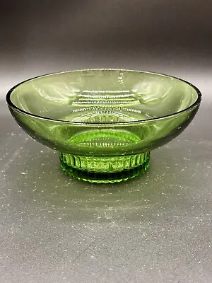 Buy Vintage A L Randall Green Candy Dish Bowl With Ribbed Pedestal Base 6.5in • 8.80£