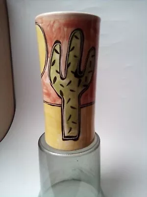 Buy LIZ RILEY CERAMICS Studio Pottery BRISTOL  Cactus Vase  17 Cm • 22£