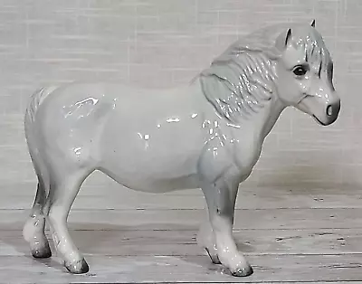 Buy Beswick Vintage Dapple Grey Gloss Shetland Pony 'Hollydell Dixie' Model No H185 • 69.99£
