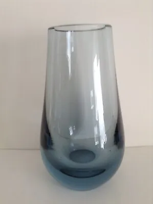 Buy 60's Whitefriars Glass Geoffrey Baxter 9538 Cased Glass Arctic Blue 6” Vase • 21.70£