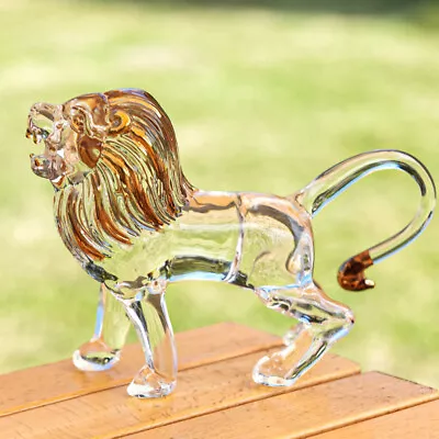 Buy  Wildlife Animal Sculpture Outdoor Statues Crystal Lion Ornaments • 20.89£