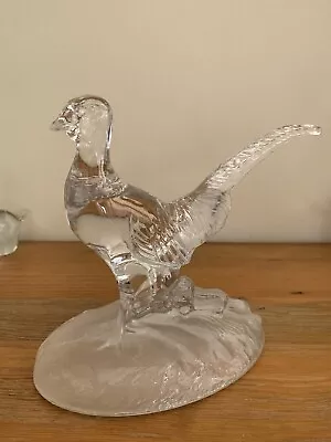 Buy Royal Crystal Rock Italian Crystal Glass Pheasant Ornament Figurine • 15£