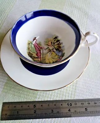 Buy VINTAGE 40s/50s AYNSLEY BONE CHINA CUP AND SAUCER. ROMANTIC REGENCY PATTERN. • 10£